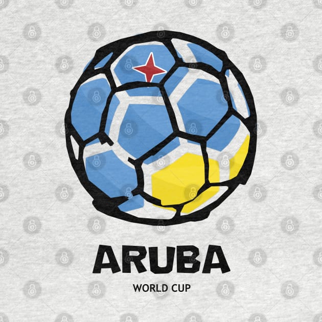 Aruba Football Country Flag by KewaleeTee